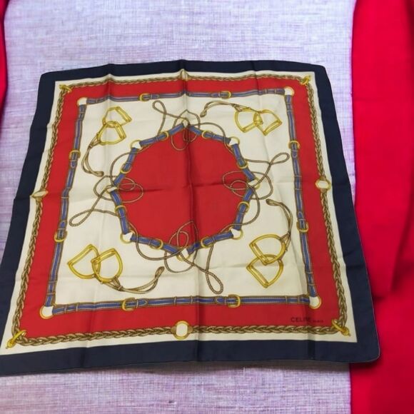 Celine Paris Vintage Silk Scarf in Great Condition - Picture 1 of 4